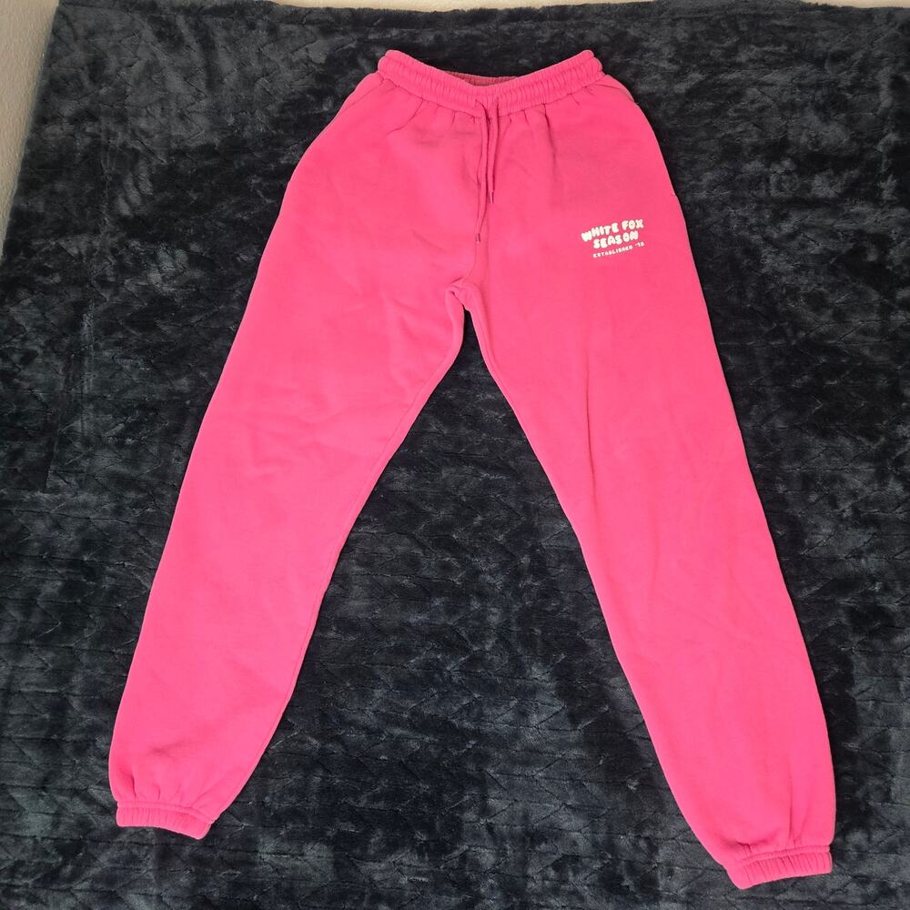 White Fox Season 13 Women's Fleece Pink Sweatpants Joggers - Size XS